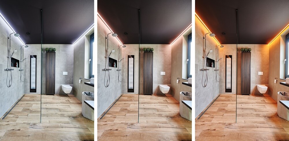 Plameco Spanndecken: Spanndecke + die richtige Beleuchtung für Wohnzimmer, Küchen, Badezimmer und Co
